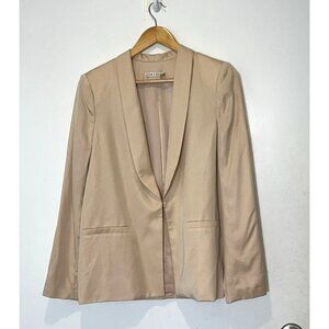 Alice + Olivia Womens Camel Blazer Size M